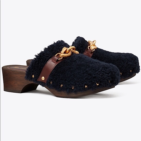 Tory Burch Jessa Shearling Clog
